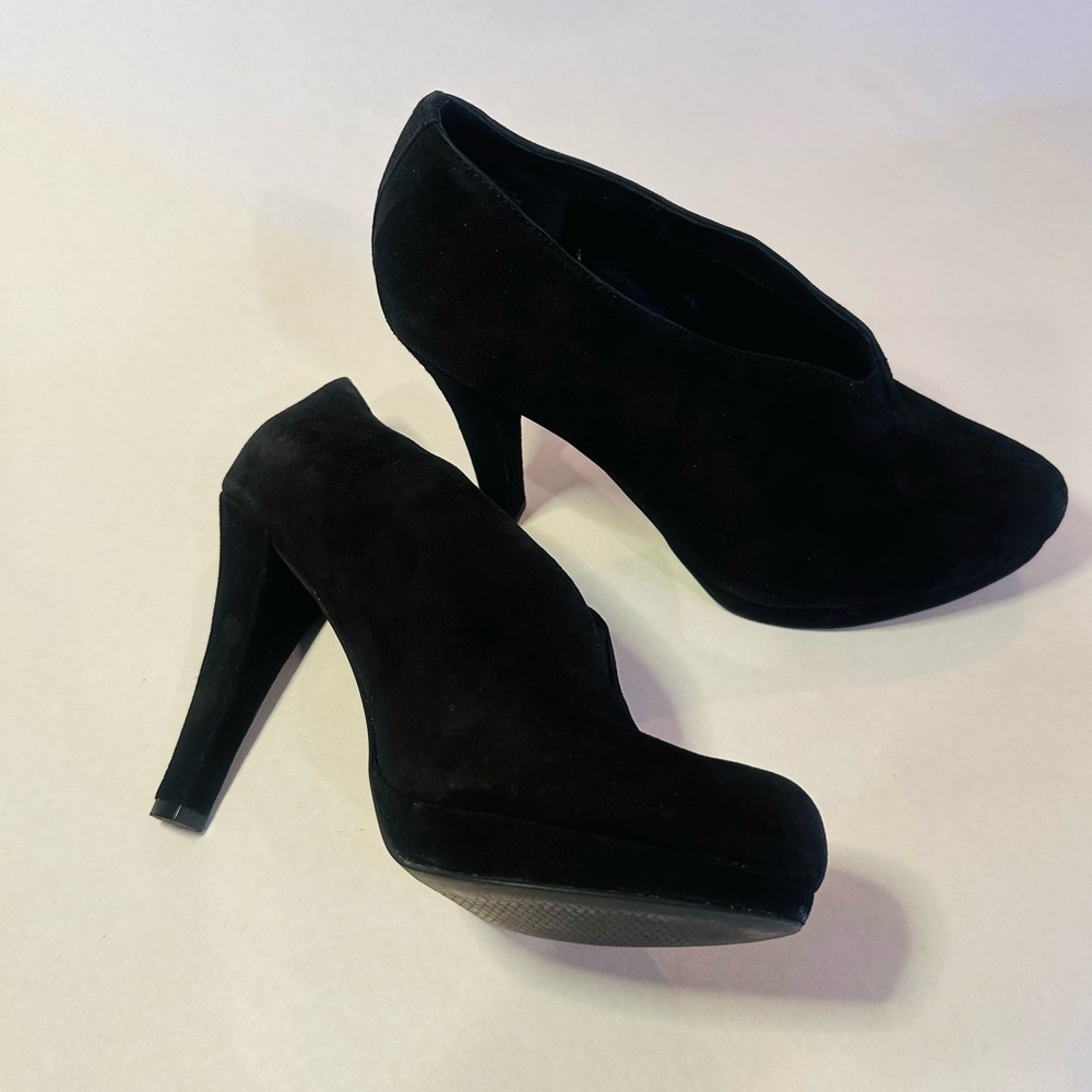 Black Suede Leather Via Neroli Mt Queen Heel 7.5